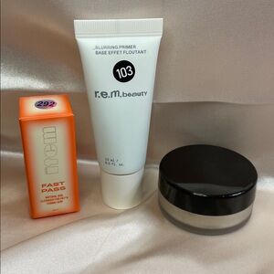 3 pc set - r.e.m. beauty Blurring Primer, Item Beauty Cleanser & Jurlique Powder